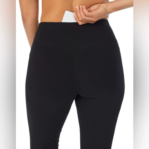CLIMATERIGHT by CUDDL DUDS leggings high rise back phone pocket black NEW size M - Picture 4 of 13